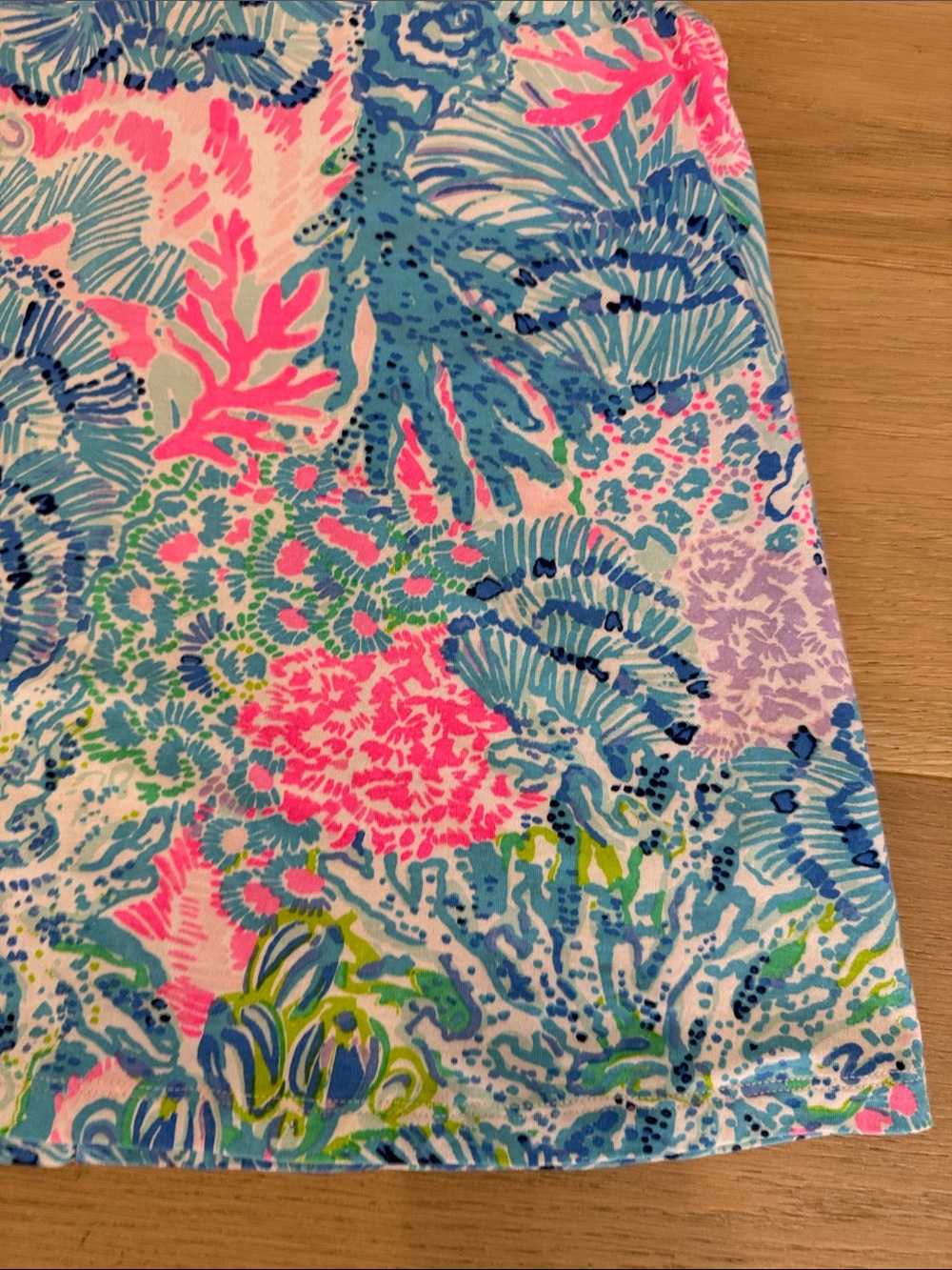 Lilly Pulitzer Vibrant Coral Reef Women’s Tank Top - Blue, Pink, Green size s - Picture 6 of 15